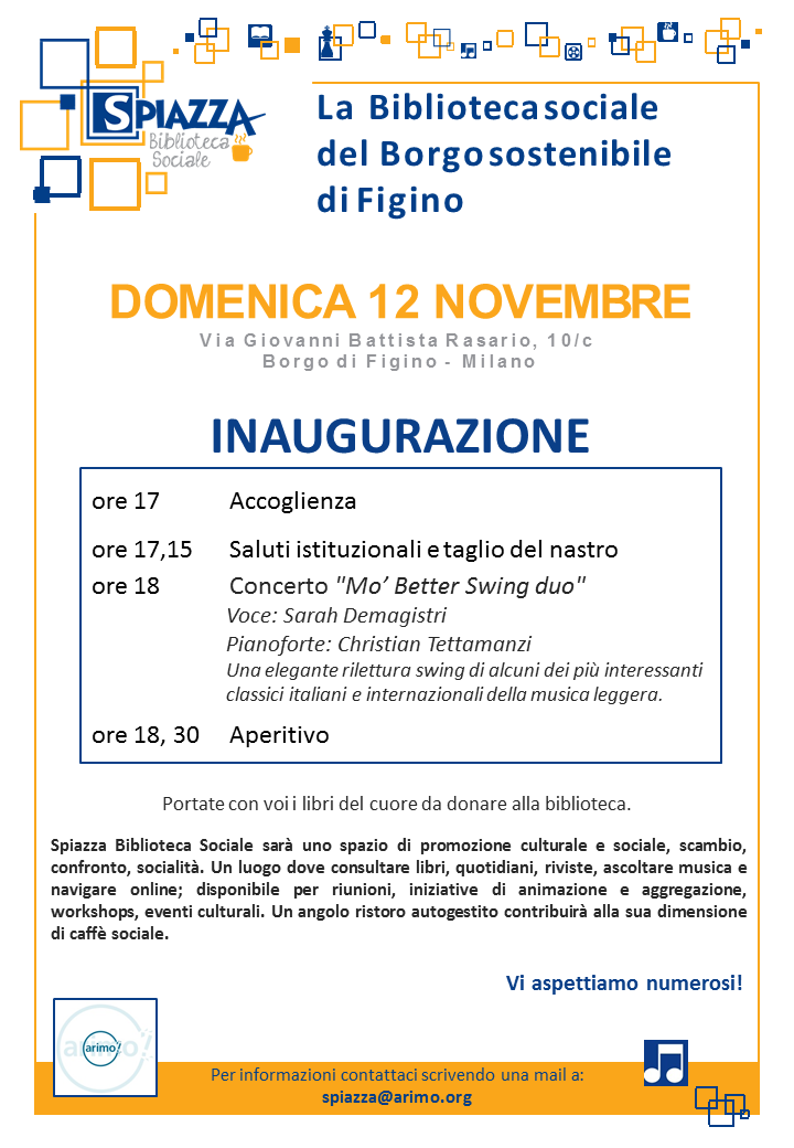 Locandina libreria inaugurazione Spiazza