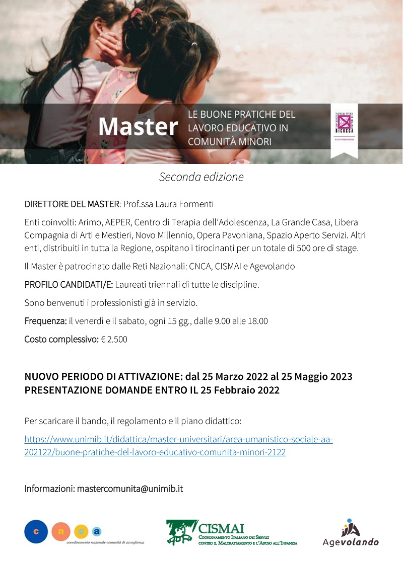 Master comunità LOCANDINA 