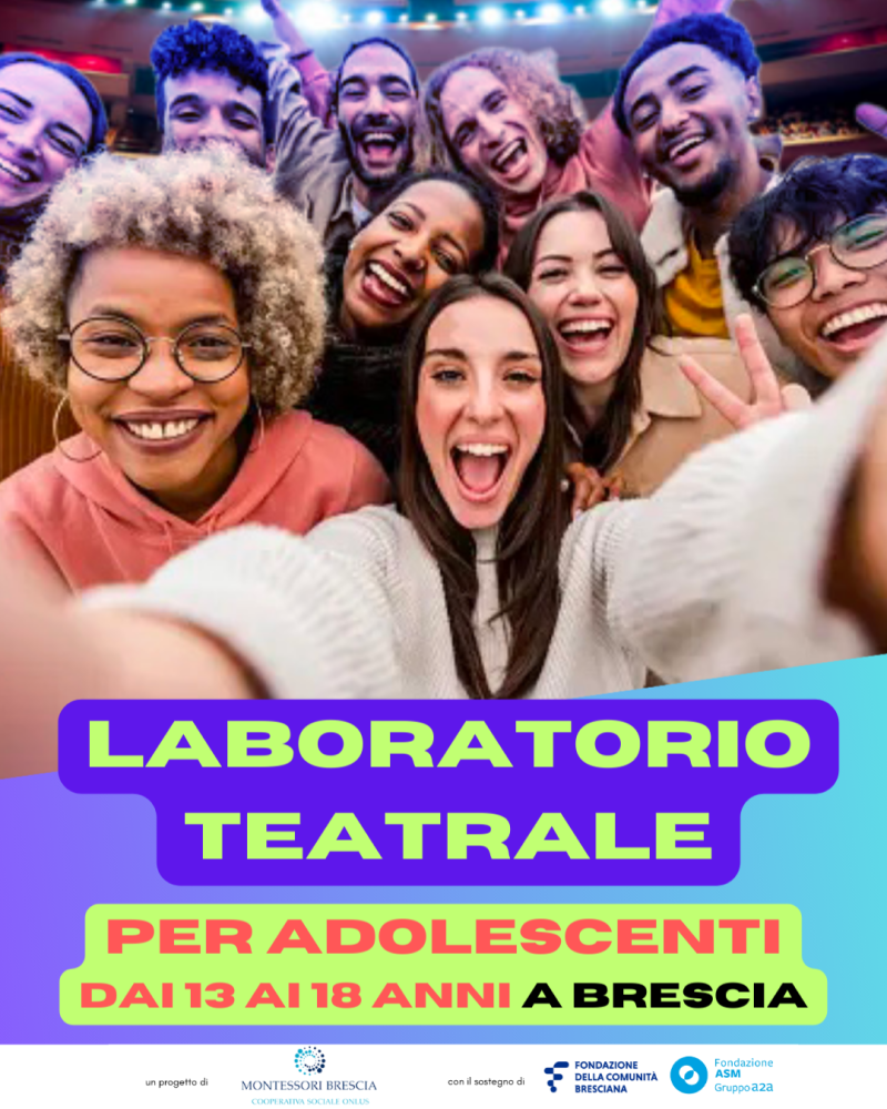 Laboratorio teatrale per adolescenti Montessori Brescia portrait