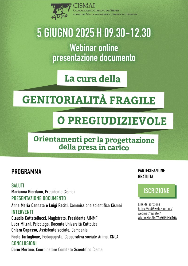 5 giugno PROGRAMMA genitorialita fragile 5 6 25